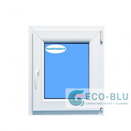 Janela Oscilo-batente 500X600 Direita Branco Vidro Transparente