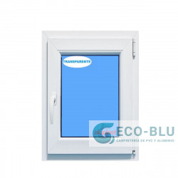 Fenêtre PVC 600x900 oscillo-battant Blanc Droite Verre Transparent