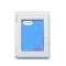 Ventana PVC 600x900 Blanca Oscilobatiente Izquierda Vidrio Transparente