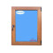 Ventana PVC 600x900 Roble Dorado Oscilobatiente Derecha Vidrio Transparente