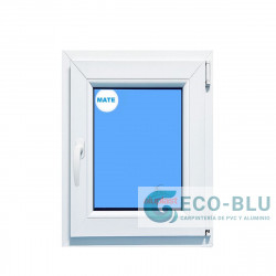 Ventana PVC 500x700 Blanca Oscilobatiente Derecha Vidrio Mate