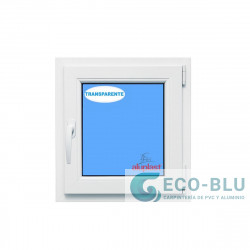 Finestra ad anta ribalta PVC 900x900 Bianco destra Vetro trasparente