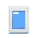 Windows Upvc Tilt and Turn 900X1200 Single Right White Glass Clear