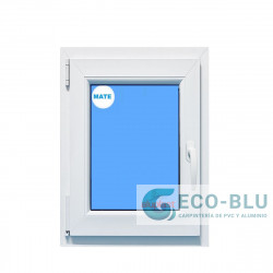 Fenêtre PVC 500x800 oscillo-battant Blanc Gauche Verre opaque