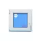 Windows Upvc Tilt and Turn 600X500 Single Left White Glass Frosted