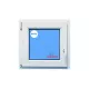 Windows Upvc Tilt and Turn 600X500 Single Left White Glass Frosted