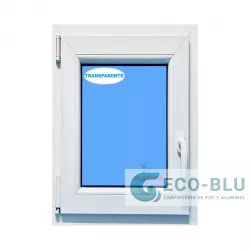 Windows Upvc Tilt and Turn 700X1000 Single Left White Glass Clear