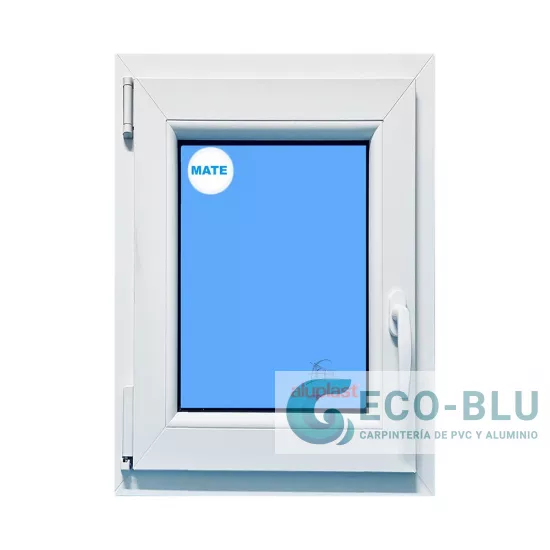 Windows Upvc Tilt and Turn 600X1000 Single Left White Glass Frosted