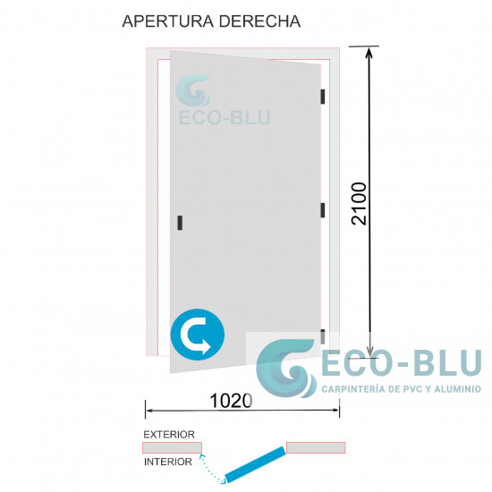 Porta modello ALTEA Serie 77 PLUS
