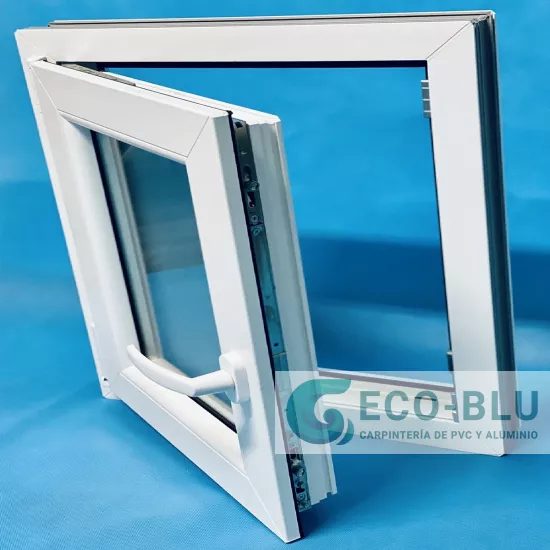 Finestra ad anta ribalta PVC 700x1000 Bianco sinistra Vetro trasparente
