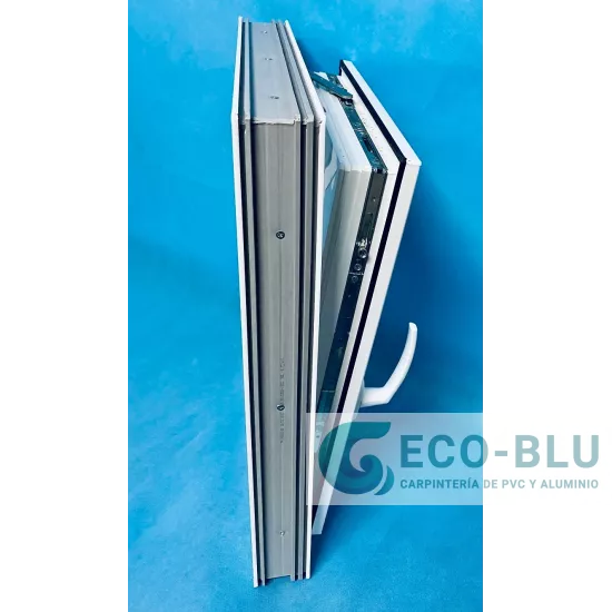 Janela Oscilo-batente 700x700 Direita Branco Vidro Granulado Janela Oscilo-batente 700x700 Direita Branco Vidro Granulado
