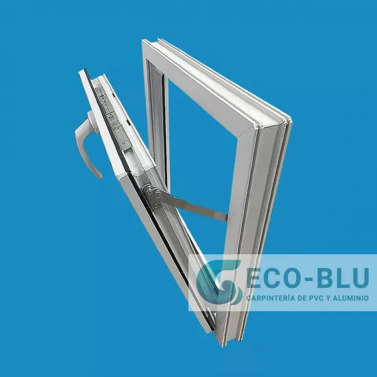 Finestra a vasistas PVC 500x500 Bianco Vetro smerigliato  Profilo 50mm 