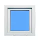 Finestra ad anta ribalta PVC 700x1000 Bianco sinistra Vetro trasparente