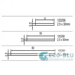 Coprifilo Pvc Piatto Bianco