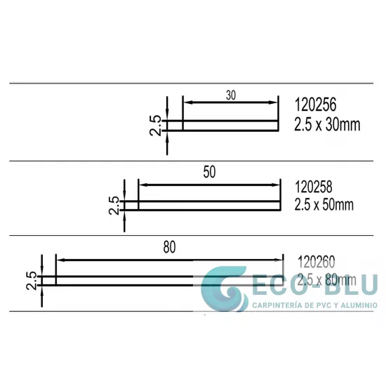 Pletina Tapajuntas PVC  Blanco