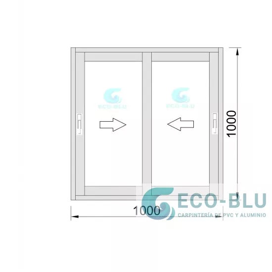Janela de Correr Pvc 1000X1000 Branco Vidro Transparente Janela de Correr Pvc 1000X1000 Branco Vidro Transparente