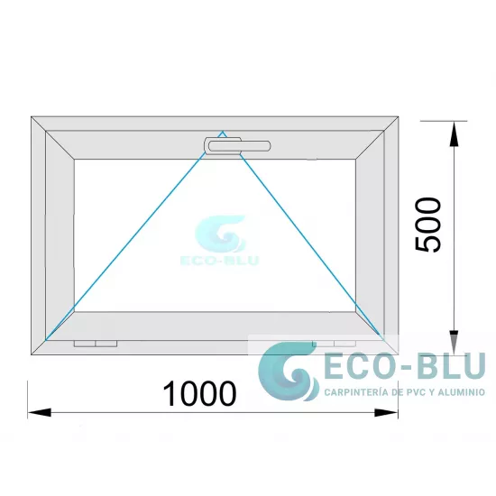 Janela PVC Basculante 1000X500 Carvalho Dourado Vidro Transparente Janela PVC Basculante 1000X500 Carvalho Dourado Vidro Transparente