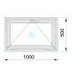 Janela PVC Basculante 1000X500 Carvalho Dourado Vidro Transparente Janela PVC Basculante 1000X500 Carvalho Dourado Vidro Transparente