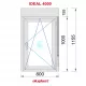 Fenêtre PVC 800x1155 oscillo-battant Blanc Droite avec Volet roulant Verre Transparent Fenêtre PVC 800x1155 oscillo-battant Blanc Droite avec Volet roulant Verre Transparent