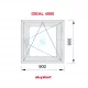 Fenêtre PVC 900x900 oscillo-battant Blanc Droite Verre Transparent Fenêtre PVC 900x900 oscillo-battant Blanc Droite Verre Transparent