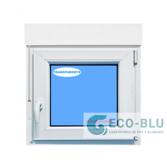 Fenêtre PVC 1190x1245 oscillo-battant Blanc Droite avec Volet roulant Verre Transparent Fenêtre PVC 1190x1245 oscillo-battant Blanc Droite avec Volet roulant Verre Transparent