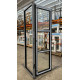 Porte-fenetre 820x2500 Noir avec barres transversales Droite
