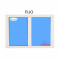 Fenêtre Fixe PVC 1980x1415  Blanc Verre Transparent