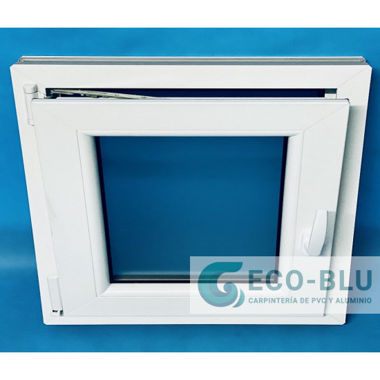 Windows Upvc Tilt and Turn 600X500 Single Left White Glass Frosted