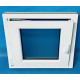 Windows Upvc Tilt and Turn 600X500 Single Left White Glass Frosted