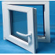 Windows Upvc Tilt and Turn 600X500 Single Left White Glass Frosted