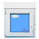 Ventana PVC 1140X1420 Blanca Oscilobatiente Izquierda con Persiana Vidrio Transparente
