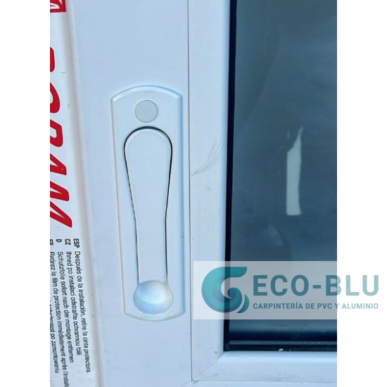 Fenêtre coulissante Pvc 800x500 Blanc Verre Transparent Fenêtre coulissante Pvc 800x500 Blanc Verre Transparent