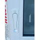 Fenêtre coulissante Pvc 800x500 Blanc Verre Transparent Fenêtre coulissante Pvc 800x500 Blanc Verre Transparent
