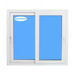 Ventana PVC 808x989 Blanca Corredera Vidrio Transparente