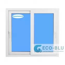 Finestra PVC Scorrevole 1200x1000 Bianco Vetro Trasparente