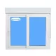 Janela de Correr 1000X1155 (com Estore) Branco Vidro Transparente