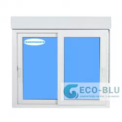 Janela de Correr 1200X1155 (com Estore) Branco Vidro Transparente