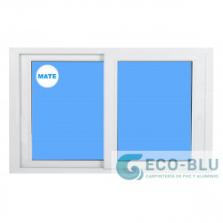 Janela de Correr Pvc 800X500 Branco Vidro Granulado