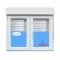 Zweiflügelige fenster PVC 1400x1155 Weiss Drehkipp Sauberes Glas von Vorbaurollläden