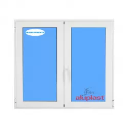 Windows Pvc Tilt and Turn 1000x1000 Double White Glass Clear
