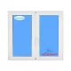 Windows Pvc Tilt and Turn 1000x1000 Double White Glass Clear