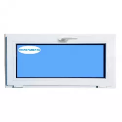 Ventana PVC 1000x500 Blanca Oscilante Vidrio Transparente
