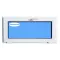 Ventana PVC 1000x500 Blanca Oscilante Vidrio Transparente