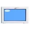 Janela PVC Basculante 1000X800 Branco Vidro Transparente