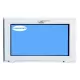 Janela PVC Basculante 1000X800 Branco Vidro Transparente