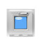 Fenêtre PVC 450x450 Abattant Blanc Verre  trasparent Manivelle Cachée