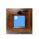 Windows Upvc Bottom-hung 400X400  Golden Oak Glass Frosted