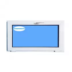 Ventana PVC 800X500 Blanca Oscilante Vidrio Transparente