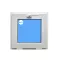 Ventana PVC 500x500 Blanca Oscilante Vidrio Mate Perfil 50mm