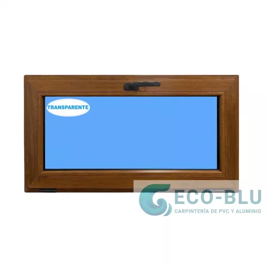 Janela PVC Basculante 800X500 Carvalho dourado Transparente Janela PVC Basculante 800X500 Carvalho dourado Transparente